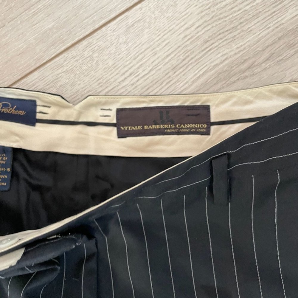 Brooks Brothers Vitale Barberis Canonico Italy Wool Dress Pants Women 2P Black - Picture 6 of 13